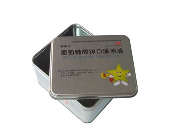 중국 0.23mm 음식 급료 주석 상자/금속 콘테이너, 약제 포장 상자 협력 업체
